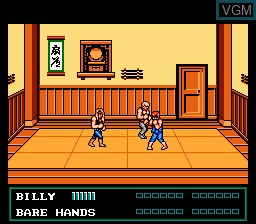 In-game screen of the game Double Dragon III - The Sacred Stones on Nintendo NES