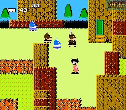 In-game screen of the game Dragon Ball - Shenron no Nazo on Nintendo NES