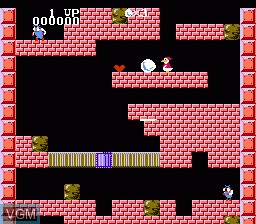 In-game screen of the game Duck on Nintendo NES