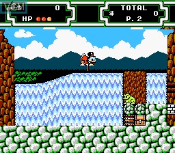 In-game screen of the game DuckTales 2 on Nintendo NES