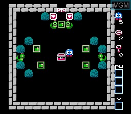In-game screen of the game Eggerland - Meikyuu no Fukkatsu on Nintendo NES