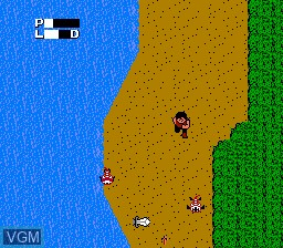In-game screen of the game Elnark no Zaihou on Nintendo NES