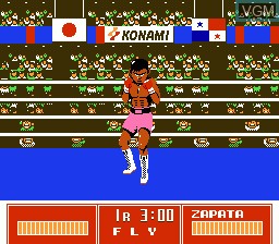 In-game screen of the game Exciting Boxing on Nintendo NES
