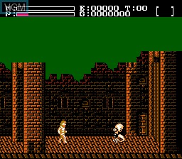 In-game screen of the game Faxanadu on Nintendo NES