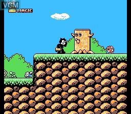 In-game screen of the game Felix the Cat on Nintendo NES