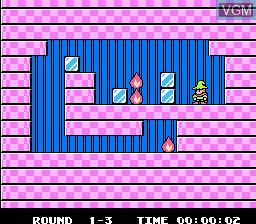In-game screen of the game Fire'n Ice on Nintendo NES