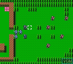 In-game screen of the game Fire Emblem Gaiden on Nintendo NES