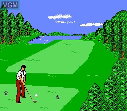 In-game screen of the game Golf '92, The on Nintendo NES