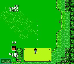 In-game screen of the game Golf Club - Birdie Rush on Nintendo NES