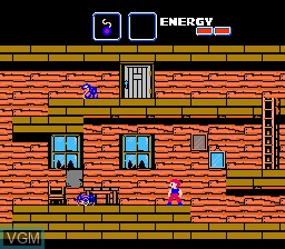 In-game screen of the game Goonies II, The on Nintendo NES