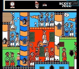 In-game screen of the game Great Waldo Search, The on Nintendo NES