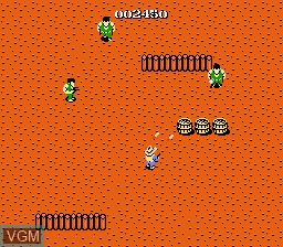 In-game screen of the game Gun.Smoke on Nintendo NES