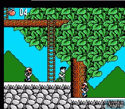 In-game screen of the game Hook on Nintendo NES
