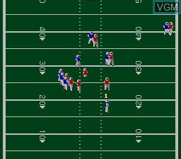 In-game screen of the game John Elway's Quarterback on Nintendo NES