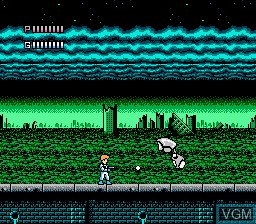 In-game screen of the game Journey to Silius on Nintendo NES