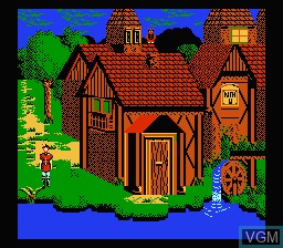 In-game screen of the game King's Quest V on Nintendo NES