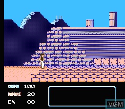 In-game screen of the game Saint Seiya - Ougon Densetsu on Nintendo NES