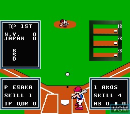 In-game screen of the game Little League Baseball - Championship Series on Nintendo NES