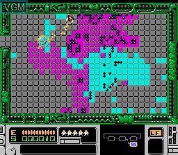 In-game screen of the game Mutant Virus, The - Crisis in a Computer World on Nintendo NES
