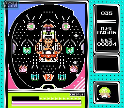 In-game screen of the game Pachiokun 3 on Nintendo NES