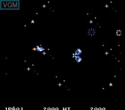 In-game screen of the game Parodius on Nintendo NES