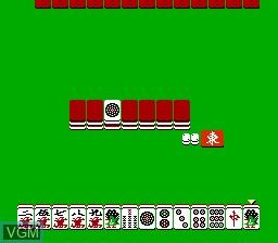 In-game screen of the game Shin 4-Jin Uchi Mahjong - Yakuman Tengoku on Nintendo NES