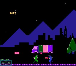 In-game screen of the game Silent Assault on Nintendo NES