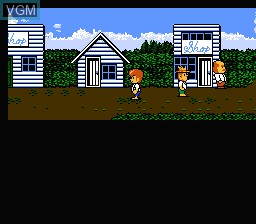 In-game screen of the game Square no Tom Sawyer on Nintendo NES