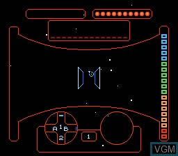 In-game screen of the game Star Voyager on Nintendo NES