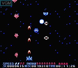 In-game screen of the game Summer Carnival '92 - Recca on Nintendo NES