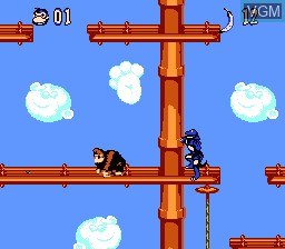 In-game screen of the game Super Donkey Kong on Nintendo NES