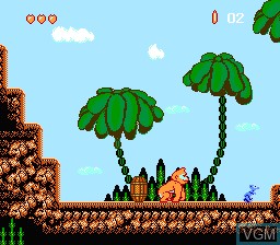 In-game screen of the game Super Donkey Kong - Xiang Jiao Chuan on Nintendo NES
