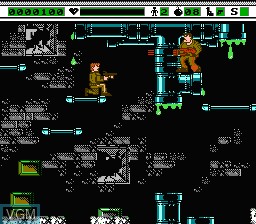 In-game screen of the game Terminator, The on Nintendo NES