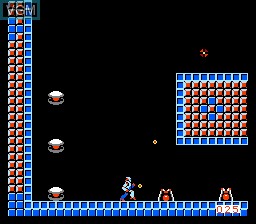 In-game screen of the game Thexder on Nintendo NES