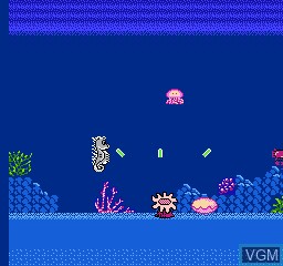 In-game screen of the game Sea of Dreamland on Nintendo NES