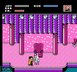 In-game screen of the game Jay and Silent Bob - Mall Brawl on Nintendo NES