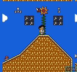 In-game screen of the game Koko Adventure on Nintendo NES
