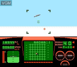 In-game screen of the game Top Gun on Nintendo NES