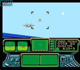In-game screen of the game Top Gun - The Second Mission on Nintendo NES