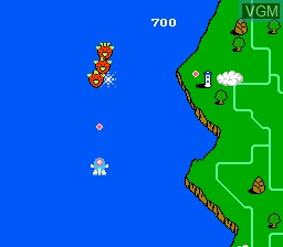 In-game screen of the game TwinBee on Nintendo NES