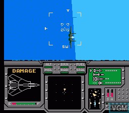 In-game screen of the game Ultimate Air Combat on Nintendo NES