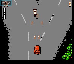 In-game screen of the game Ultimate Stuntman, The on Nintendo NES