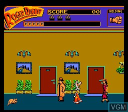 In-game screen of the game Who Framed Roger Rabbit on Nintendo NES