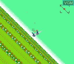In-game screen of the game After Burner on Nintendo NES