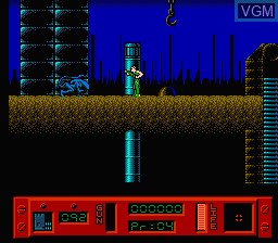 In-game screen of the game Alien 3 on Nintendo NES