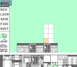 In-game screen of the game Architect for Dr. PC Jr. on Nintendo NES