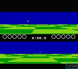 In-game screen of the game Ballblazer on Nintendo NES