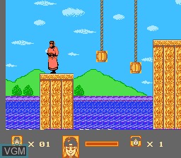 In-game screen of the game Bao Qing Tian on Nintendo NES