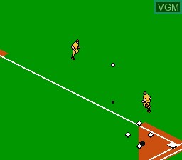 In-game screen of the game Baseball Stars on Nintendo NES