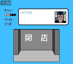 In-game screen of the game Be-Bop High School - Koukousei Gokuraku Densetsu on Nintendo NES